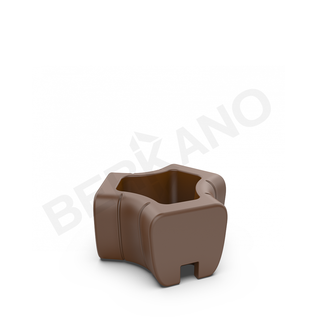 Кашпо-соединитель Y-seat connect DB коричневого цвета - фото 1