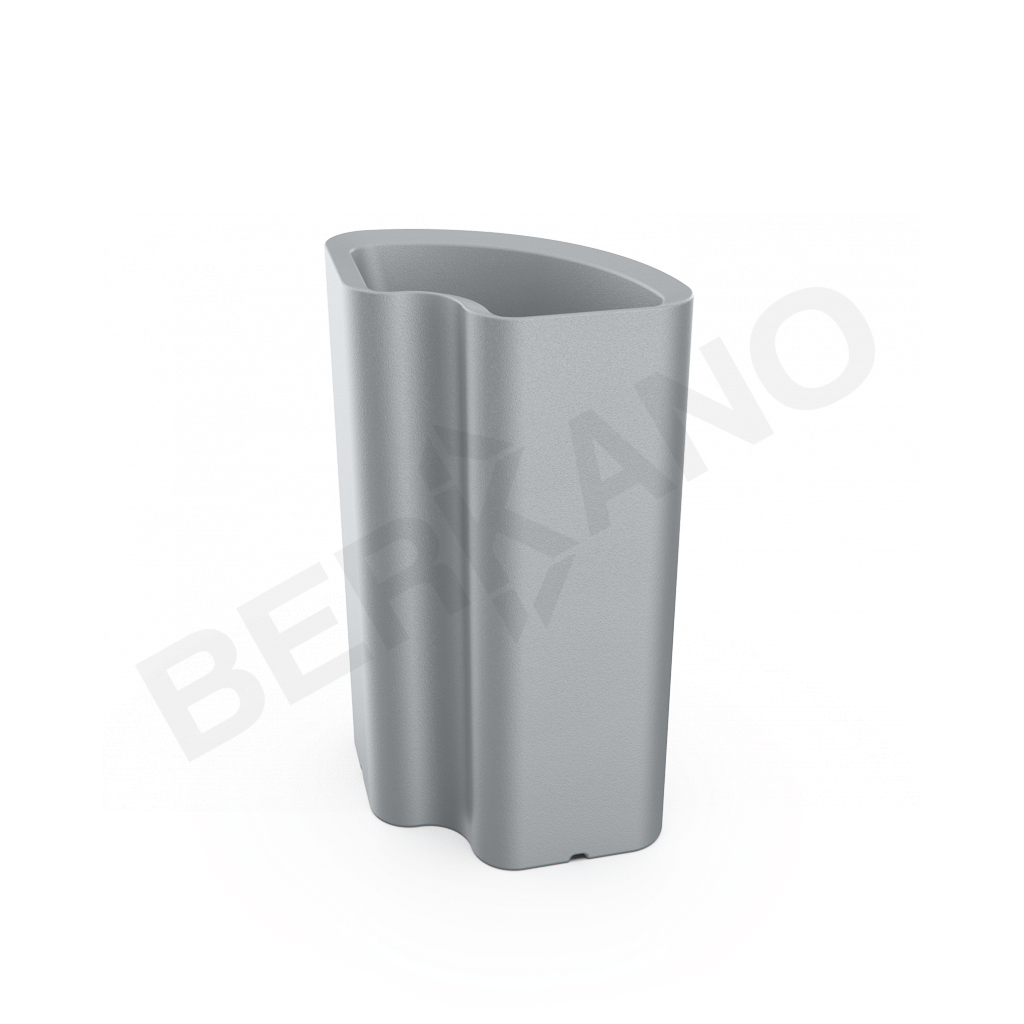 Кашпо Vittorio 80an DB серого цвета - фото 1