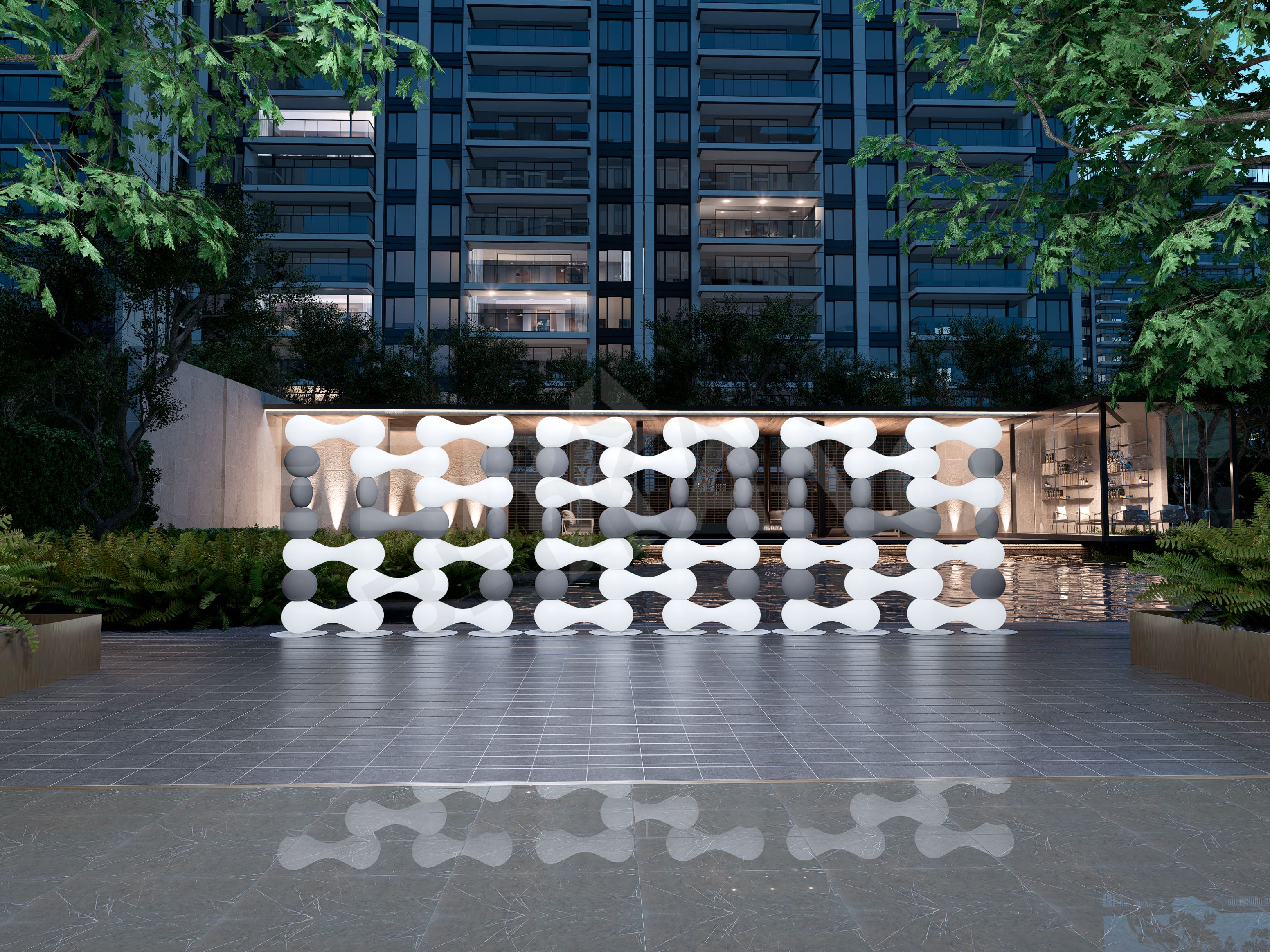 Модуль Florence Wall синего цвета - фото 2