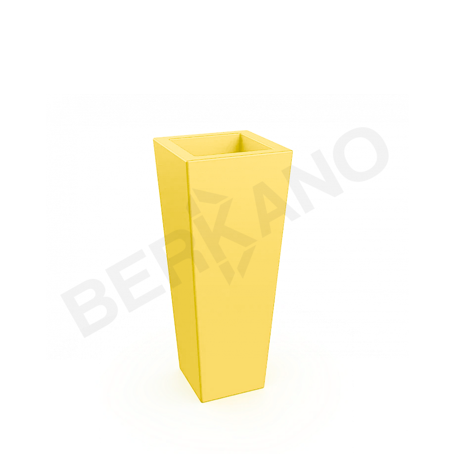 Кашпо Trapezio 100V DB желтого цвета - фото 1