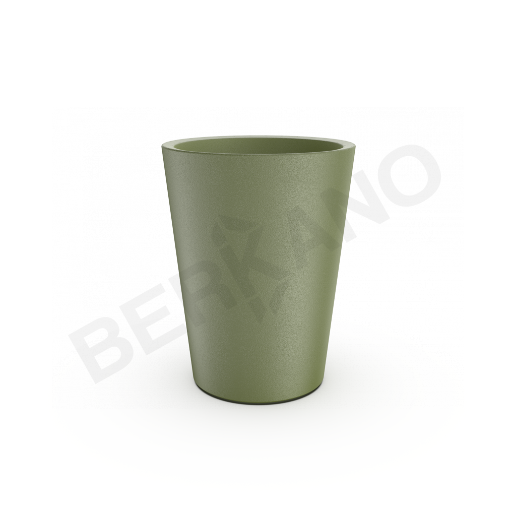 Кашпо Bloom 44 темно-зеленого цвета - фото 1