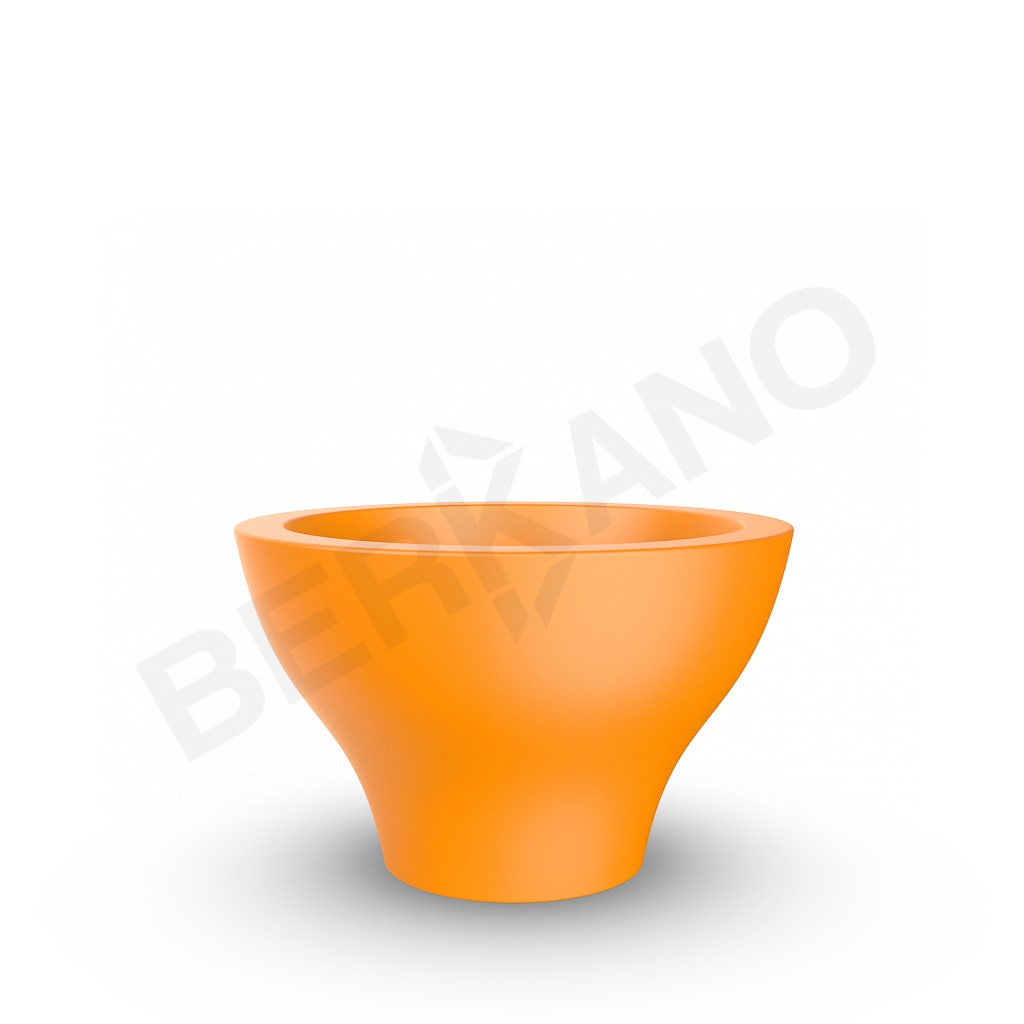 Кашпо Vetro 40 оранжевого цвета - фото 1