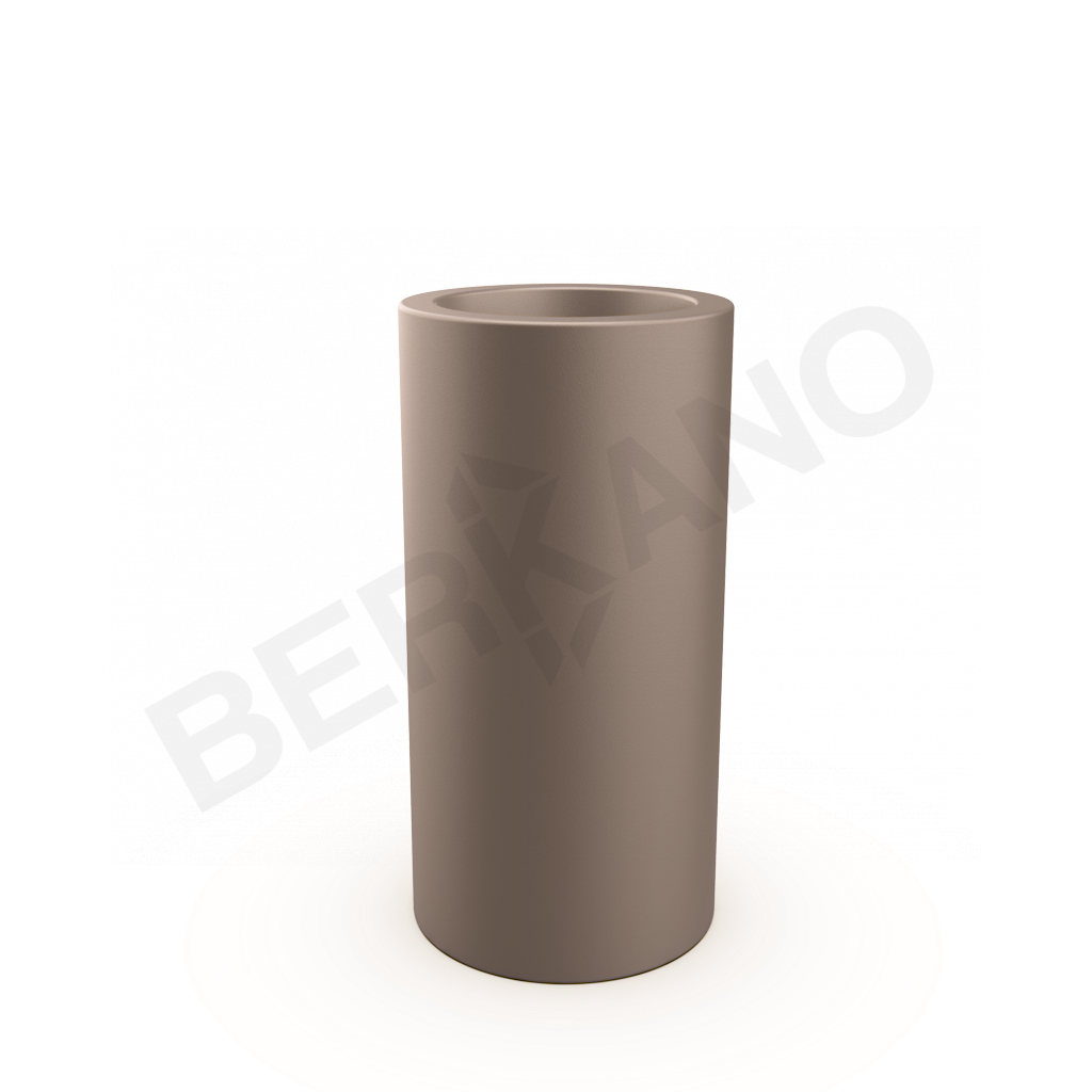 Кашпо Cilindro 80 DB кофейного цвета - фото 1