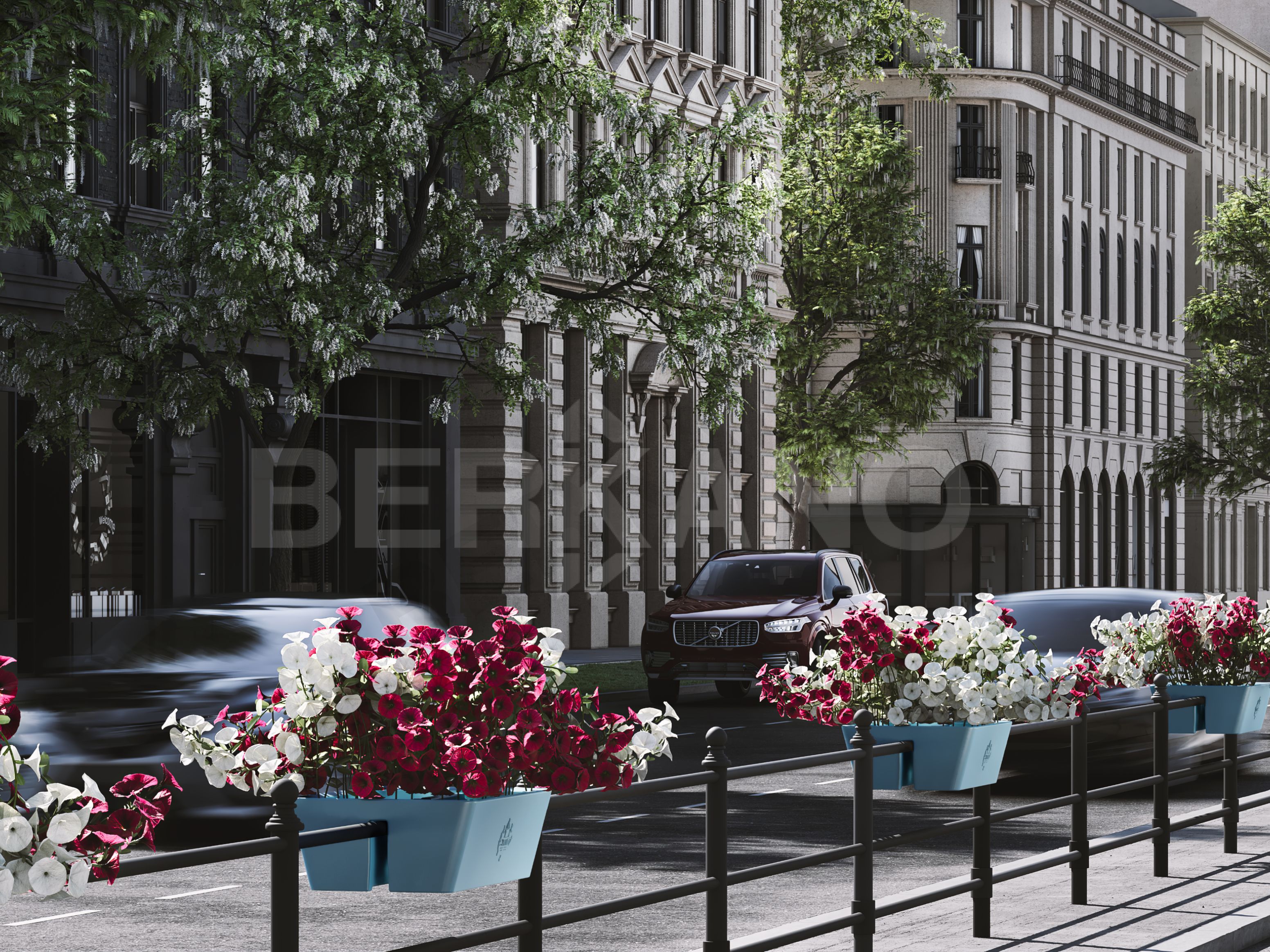 Кашпо Pabellon 27 красного цвета - фото 2