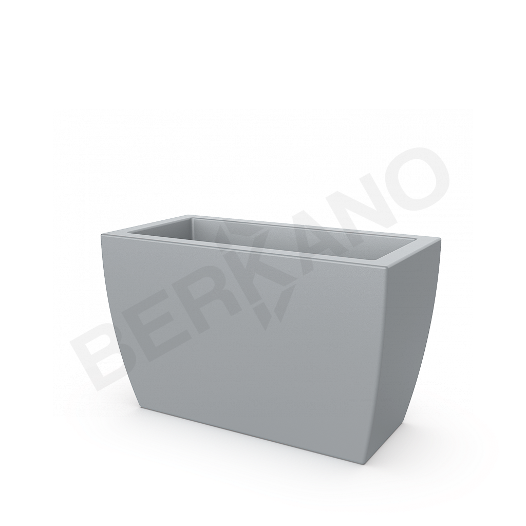 Кашпо Tenero 50H серого цвета - фото 1