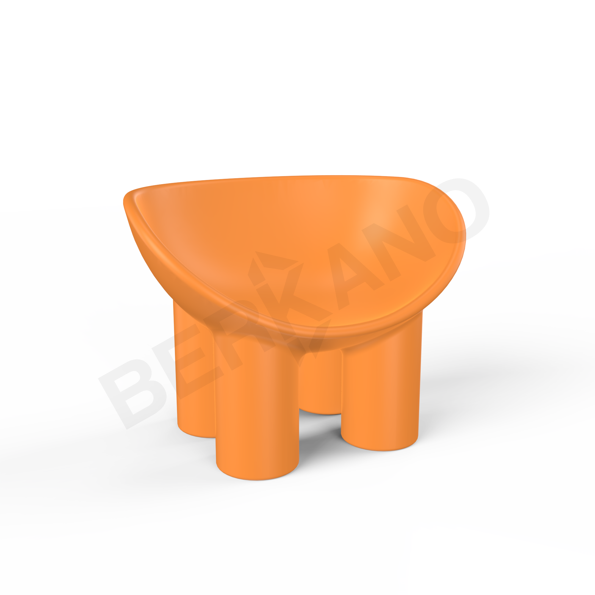 Кресло SLON Kids оранжевого цвета - фото 1