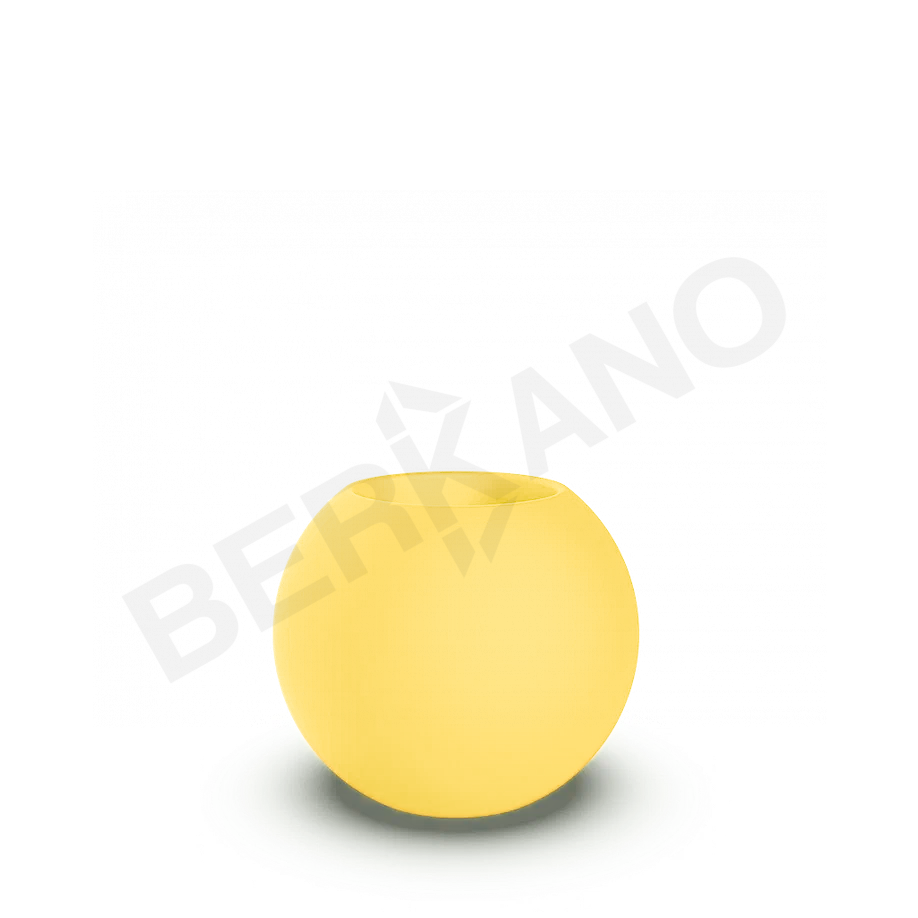 Кашпо Terra 50 желтого цвета - фото 1