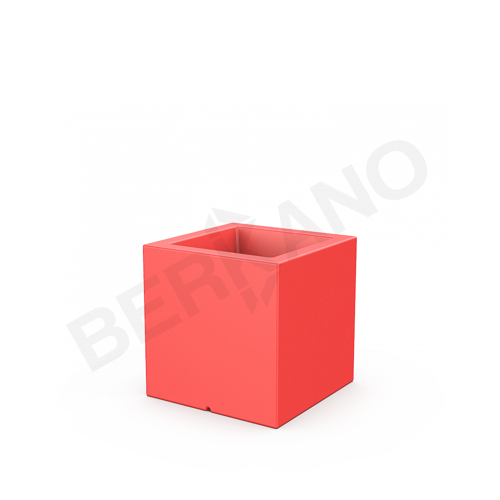 Кашпо Quarter 40 DB красного цвета - фото 1