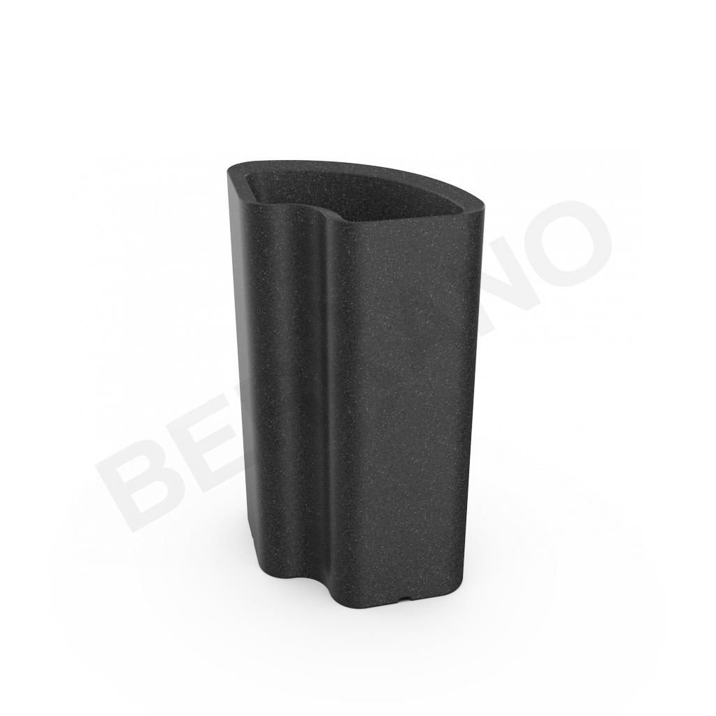 Кашпо Vittorio 80an DB цвета черный гранит - фото 1