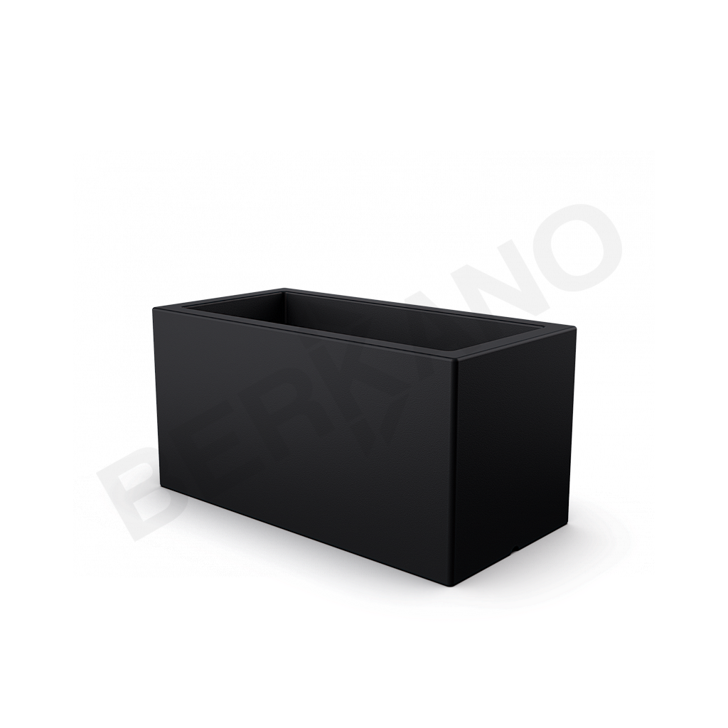 Кашпо Cubric 40*100 DB графитового цвета - фото 1