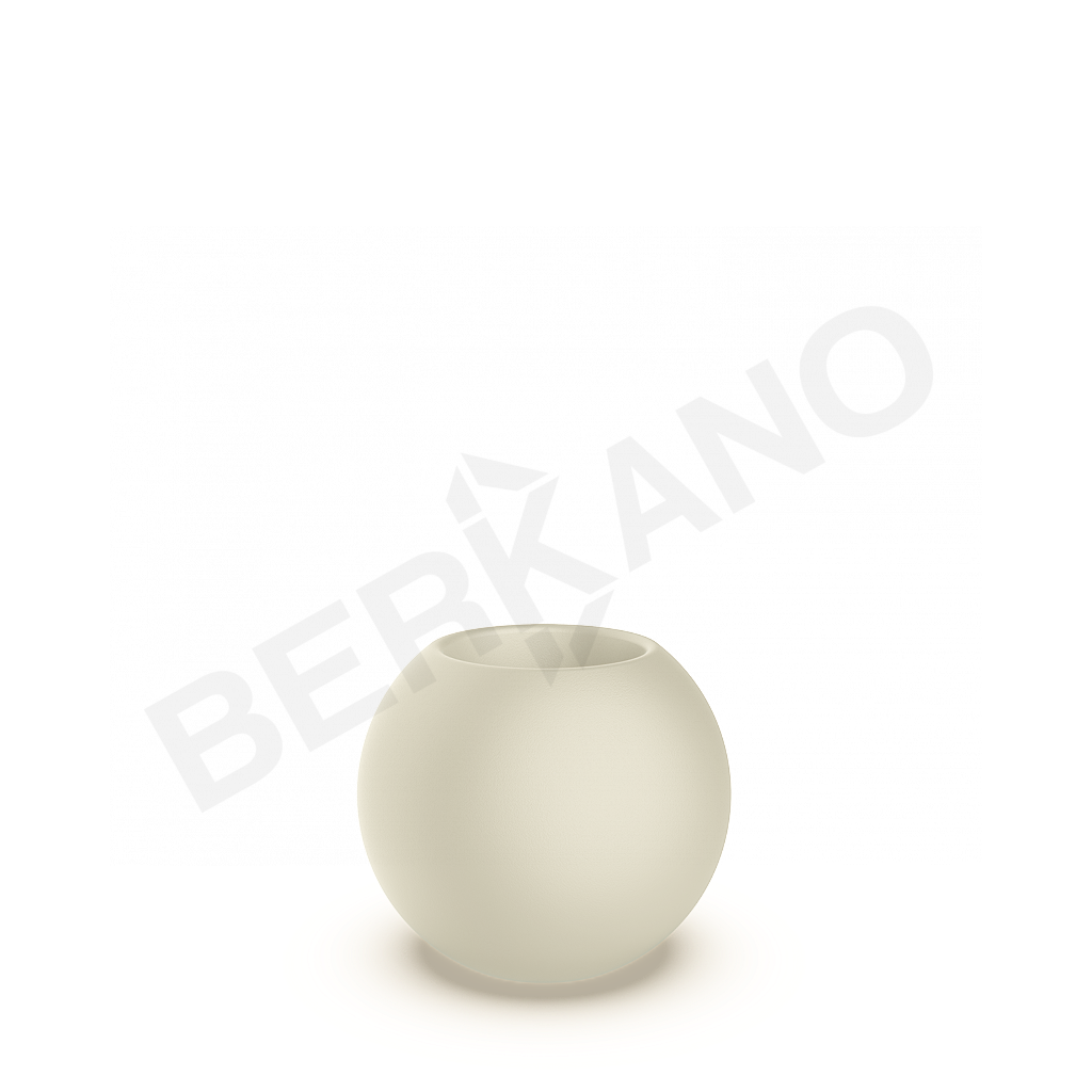 Кашпо Terra 40 бежевого цвета - фото 1