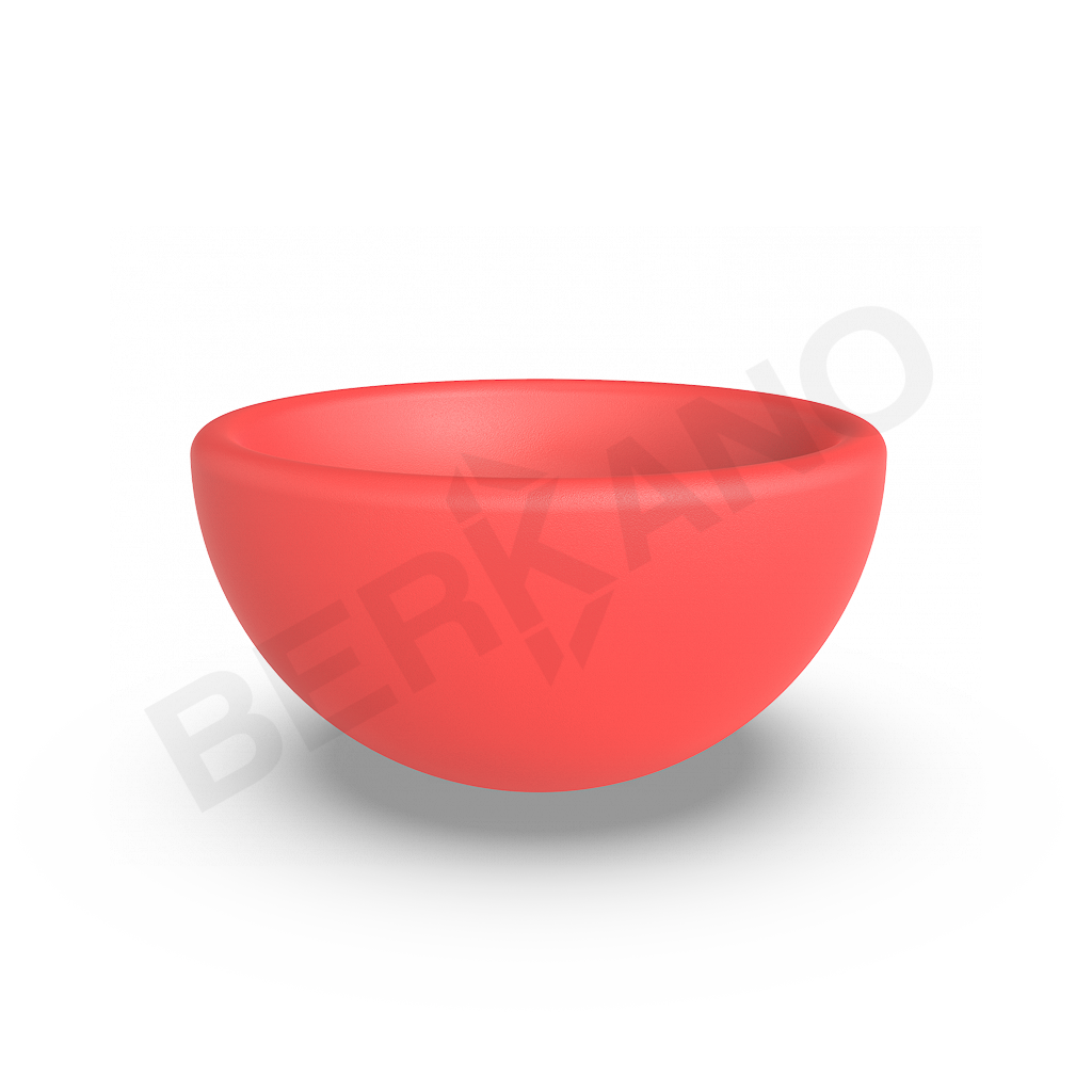 Кашпо Segmento 50 DB красного цвета - фото 1