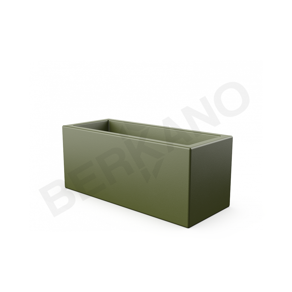 Кашпо Cubric 26*60 DB темно-зеленого цвета - фото 1