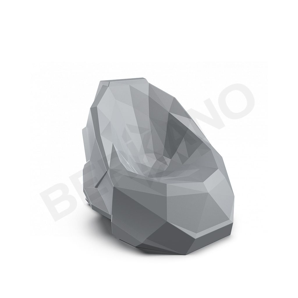 Кресло Skull серого цвета - фото 2