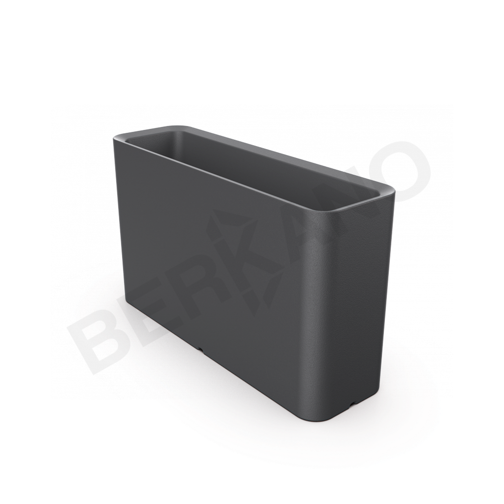 Кашпо Vittorio 53 DB графитового цвета - фото 1