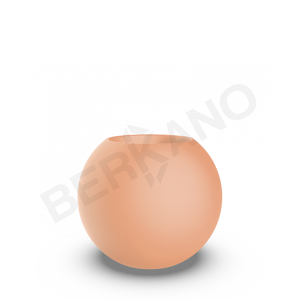 Кашпо Terra 60 терракотового цвета - фото 1