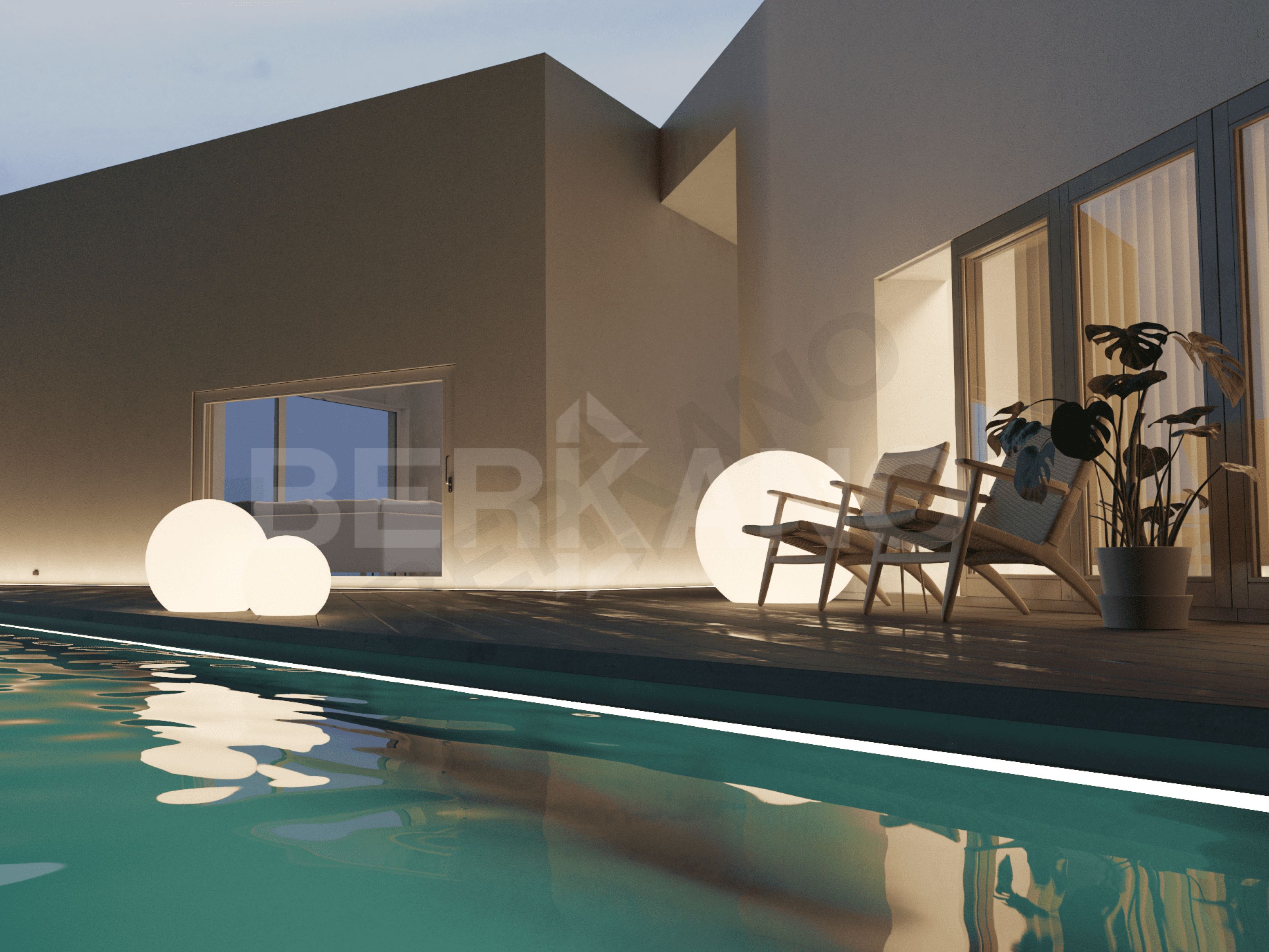 Шар Orby 20 белого цвета  - фото 6