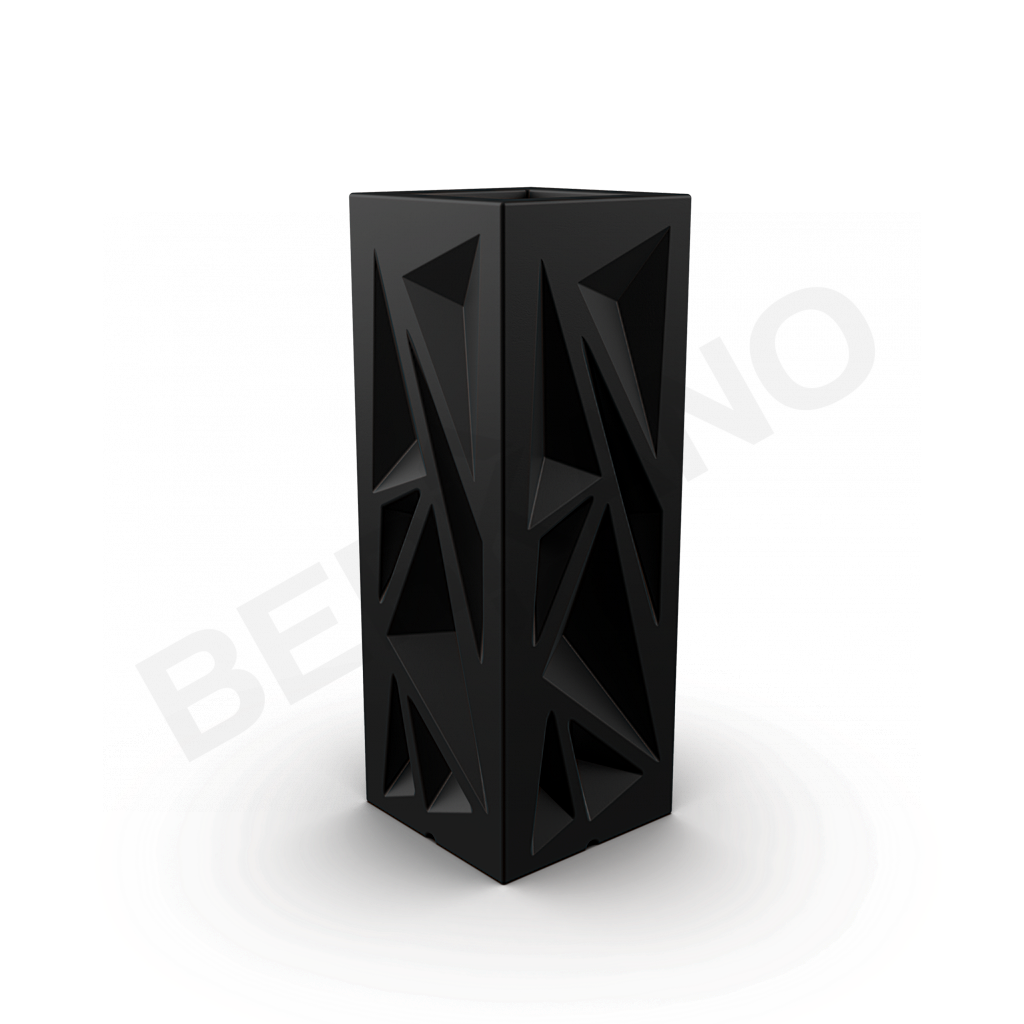 Кашпо Icelandic Vertical DB черного цвета - фото 1