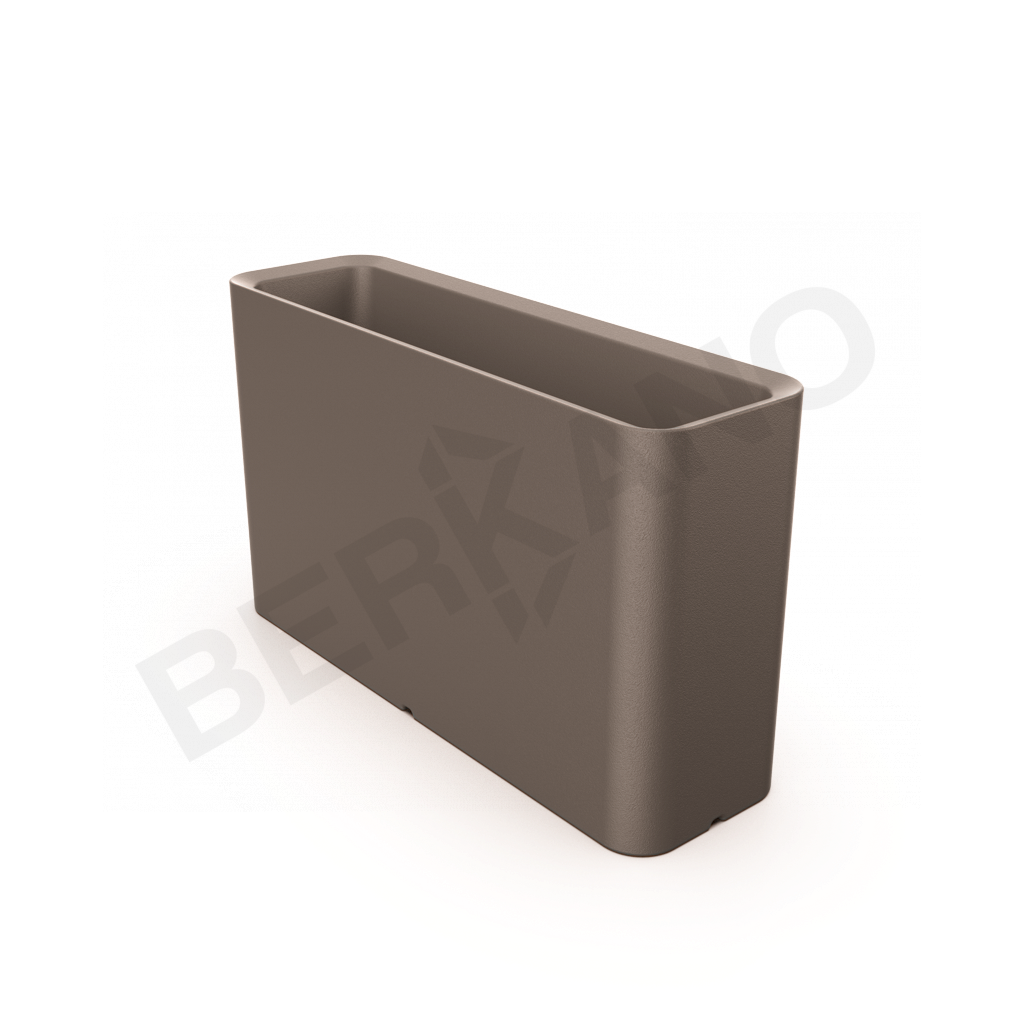 Кашпо Vittorio 80 DB кофейного цвета - фото 1