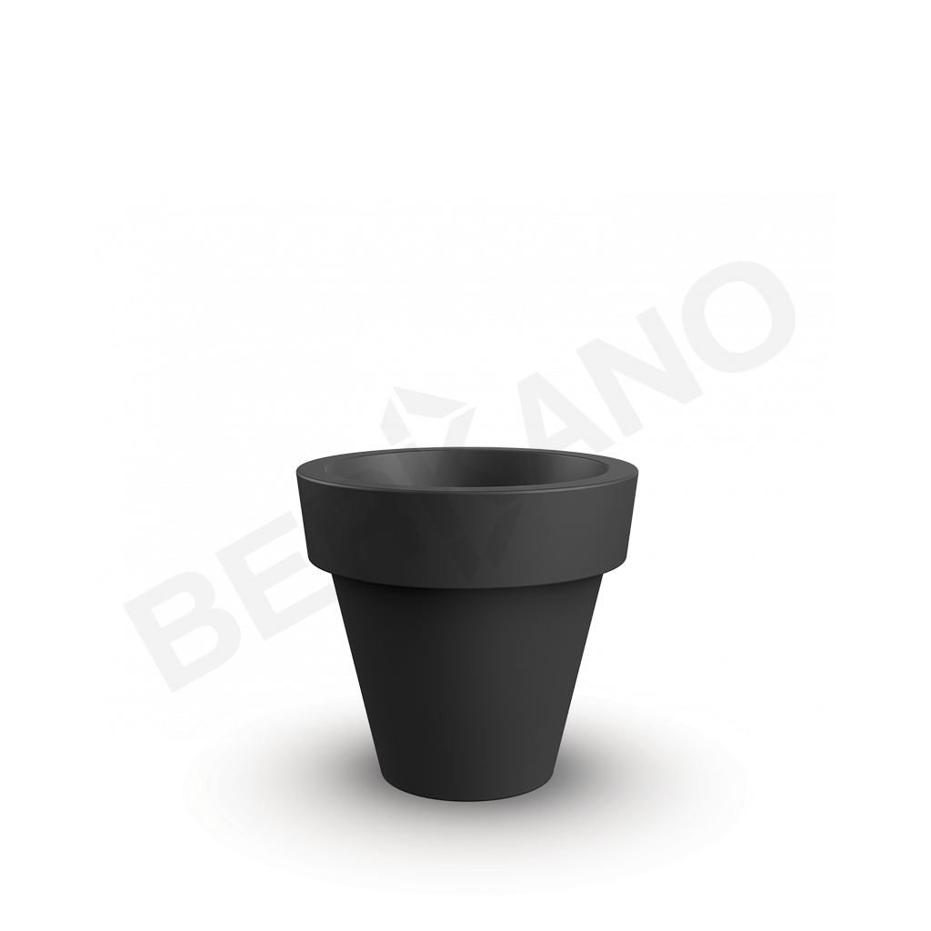 Кашпо classic 75 черного цвета - фото 1