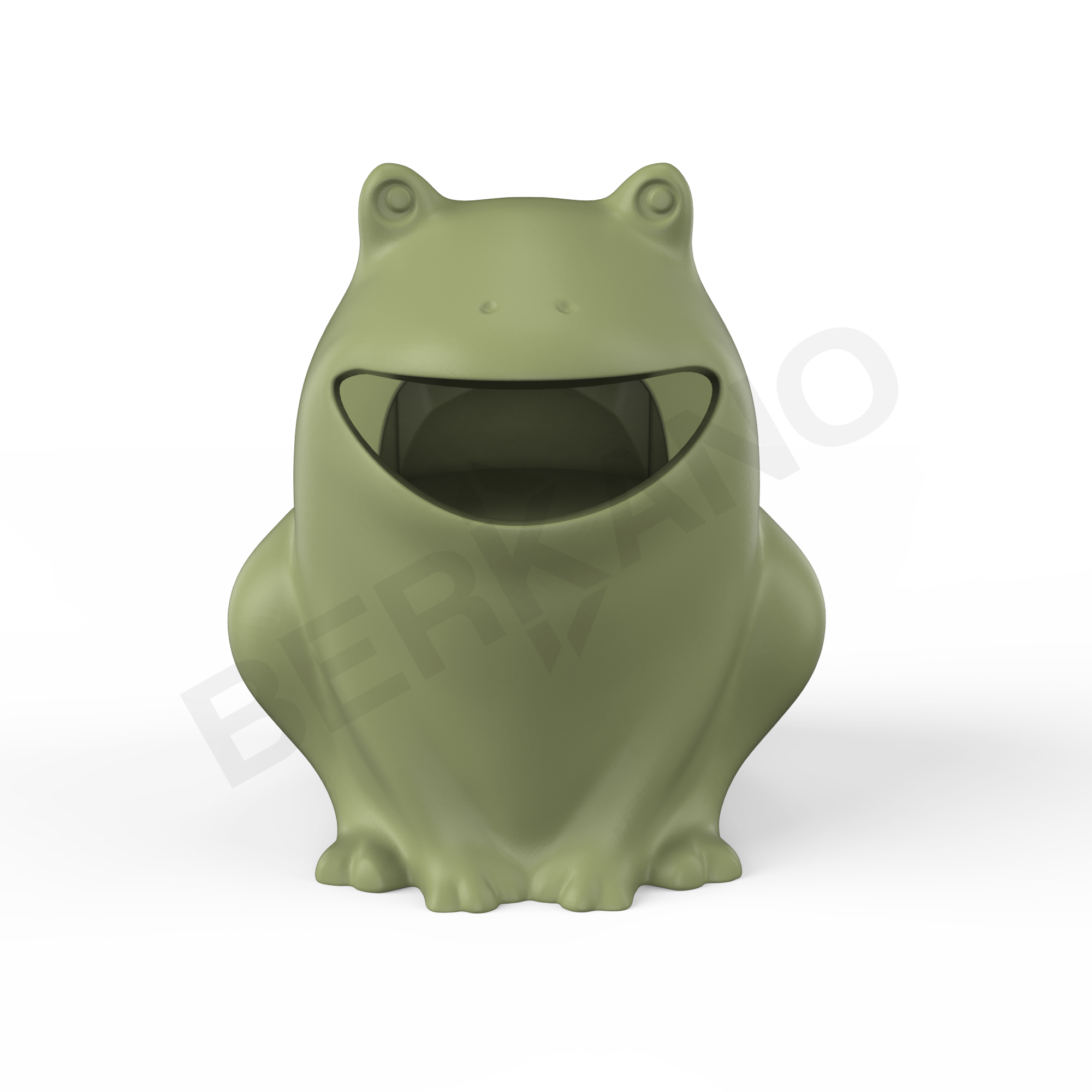 Урна детская BERKANO Frog темно-зеленого цвета - фото 1