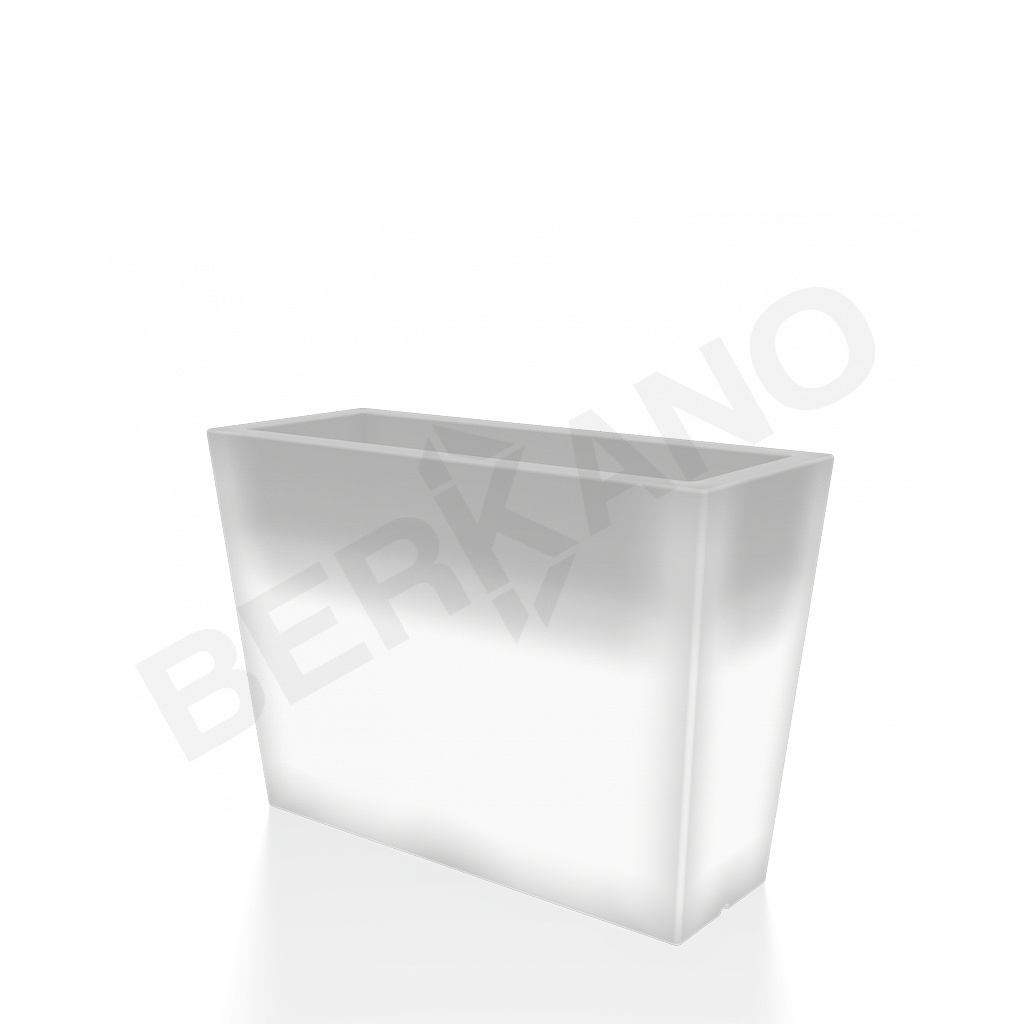 Светящееся кашпо Trapezio 70H DB белого цвета  - фото 1