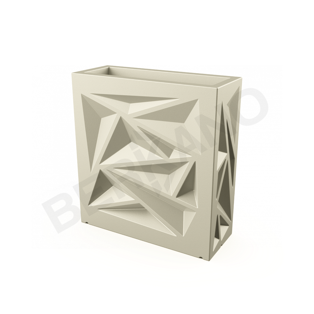Кашпо Icelandic Square DB бежевого цвета - фото 1