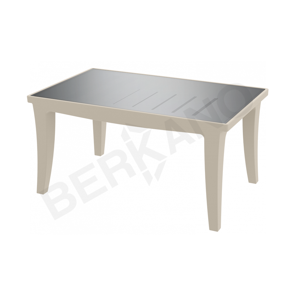 Стол Province со стеклом бежевого цвета - фото 1