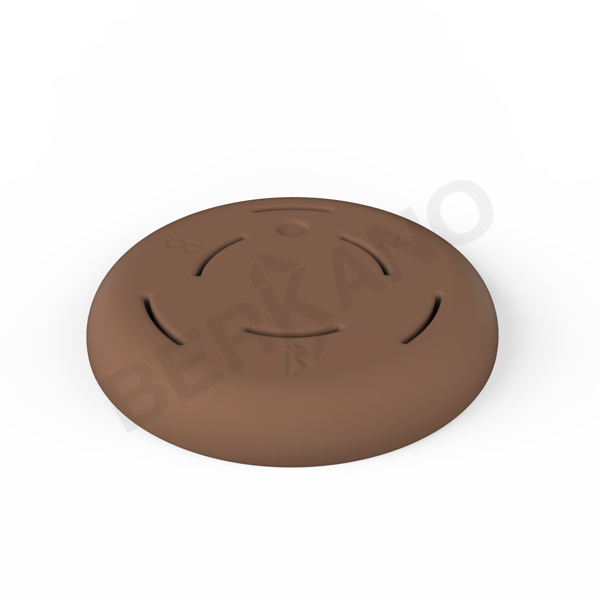 Утяжелитель большой пластиковый коричневого цвета - фото 1