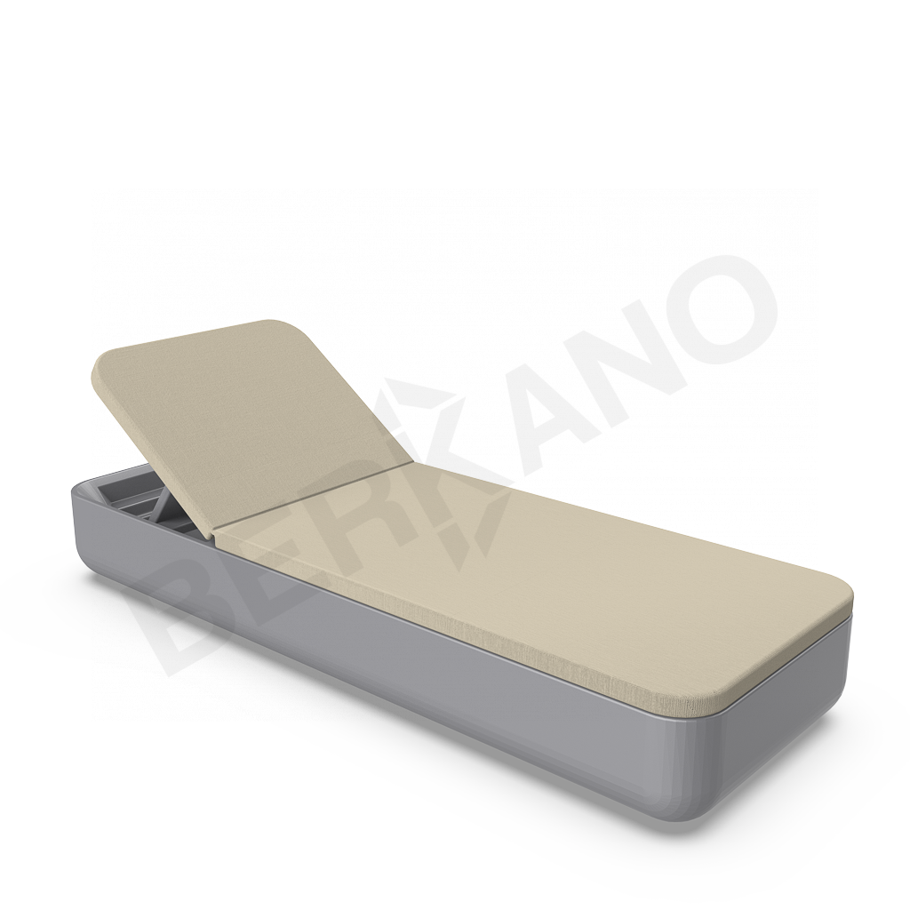 Шезлонг Grace графитового цвета / аксессуар бежевого цвета - фото 1