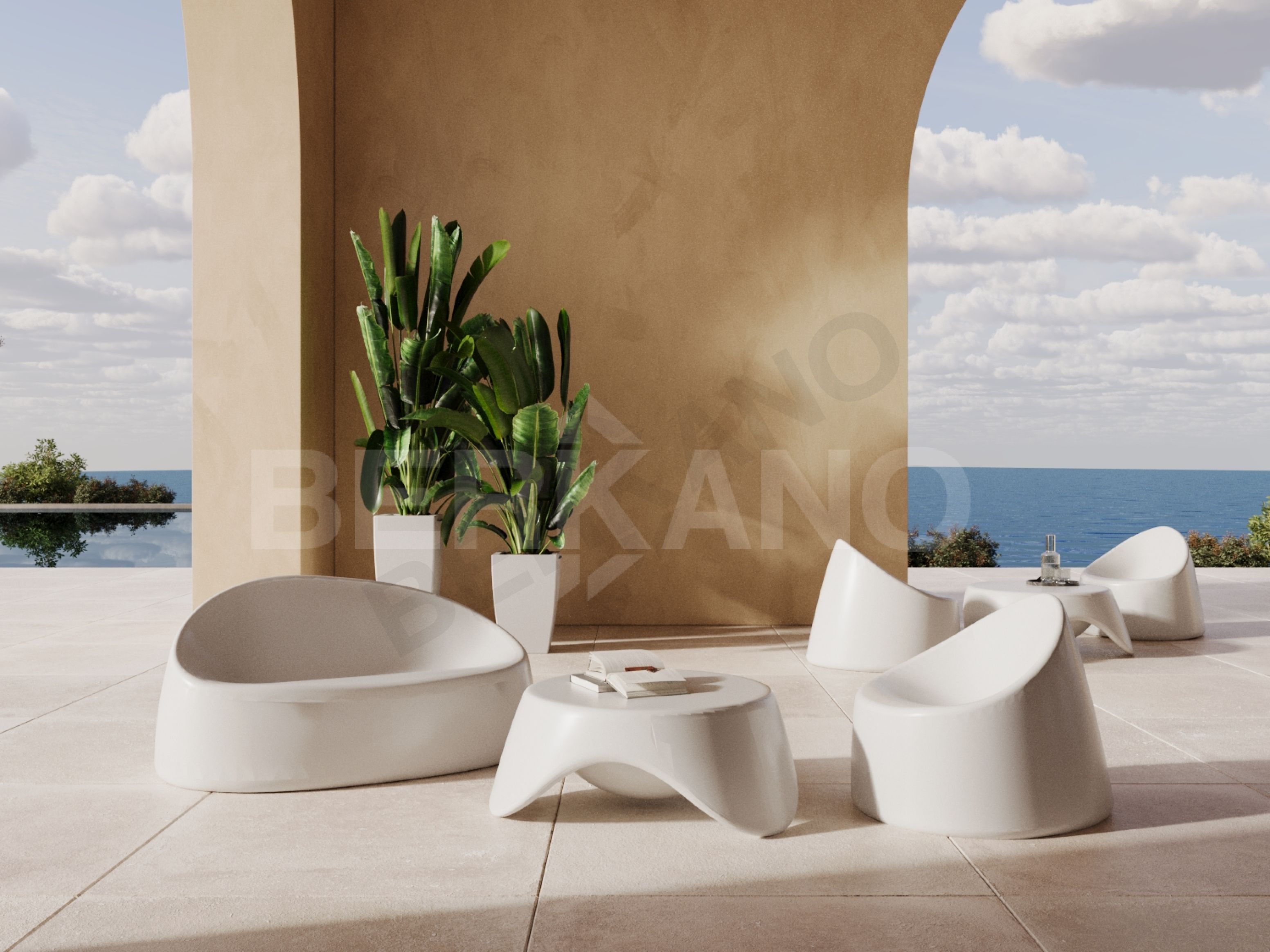 Диван Smoov красного цвета - фото 2