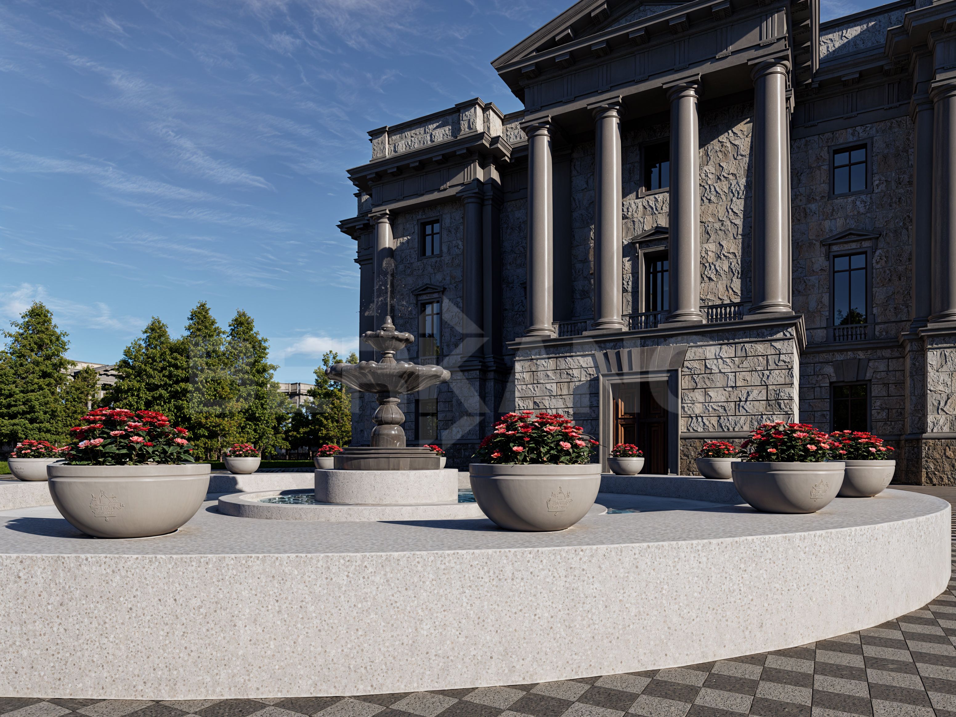 Кашпо Суворовская чаша DB фиолетового цвета - фото 2