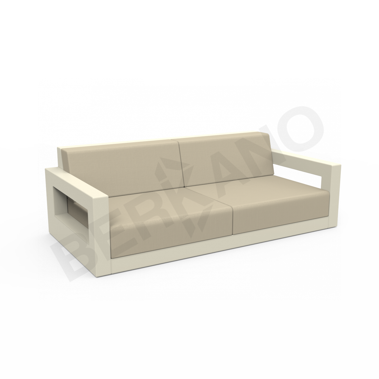 Диван Quarter lounge с подушками бежевого цвета / аксессуар бежевого цвета - фото 1