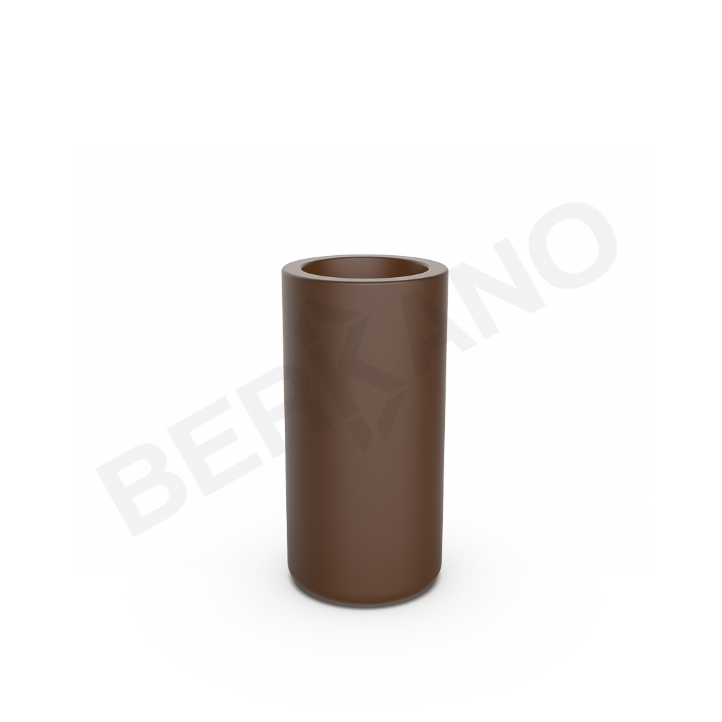 Кашпо Smoov Planter Cylinder DB коричневого цвета - фото 1