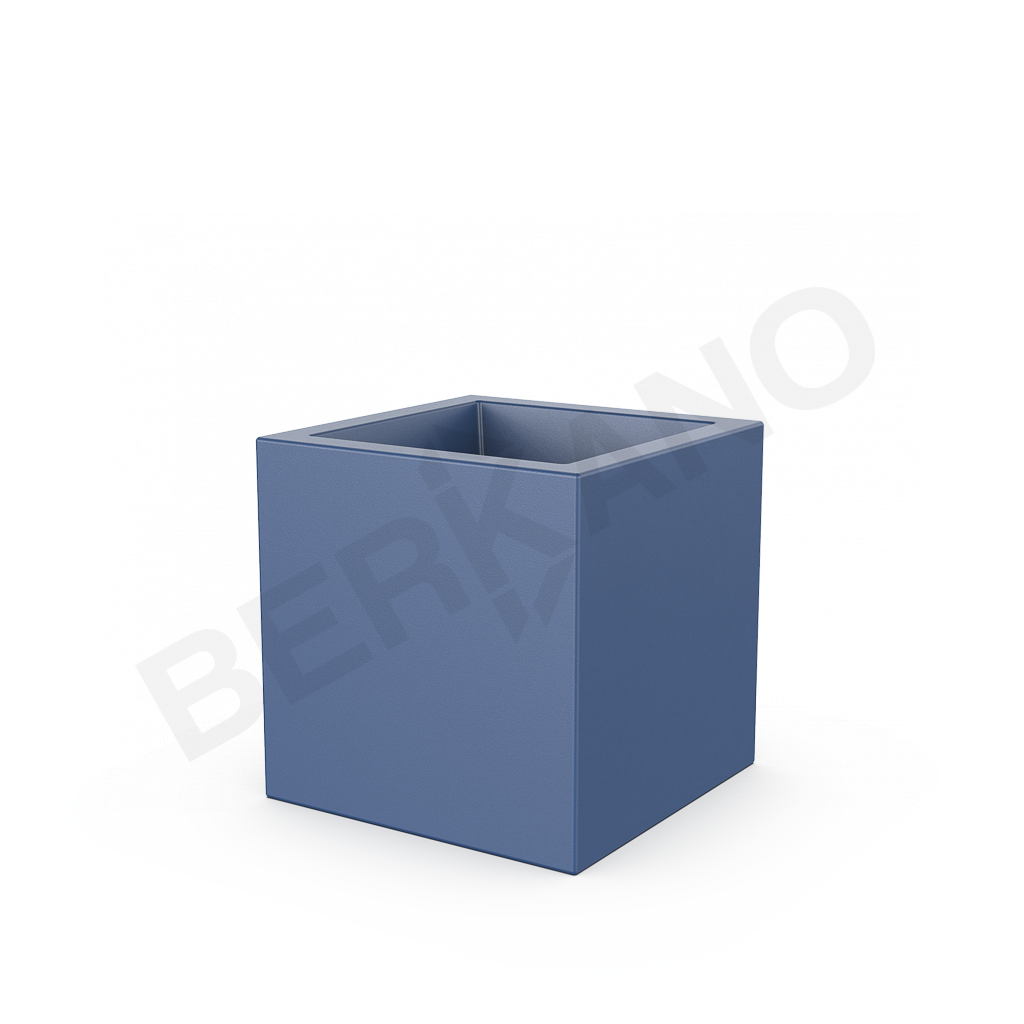 Кашпо Quarter 50 синего цвета - фото 1