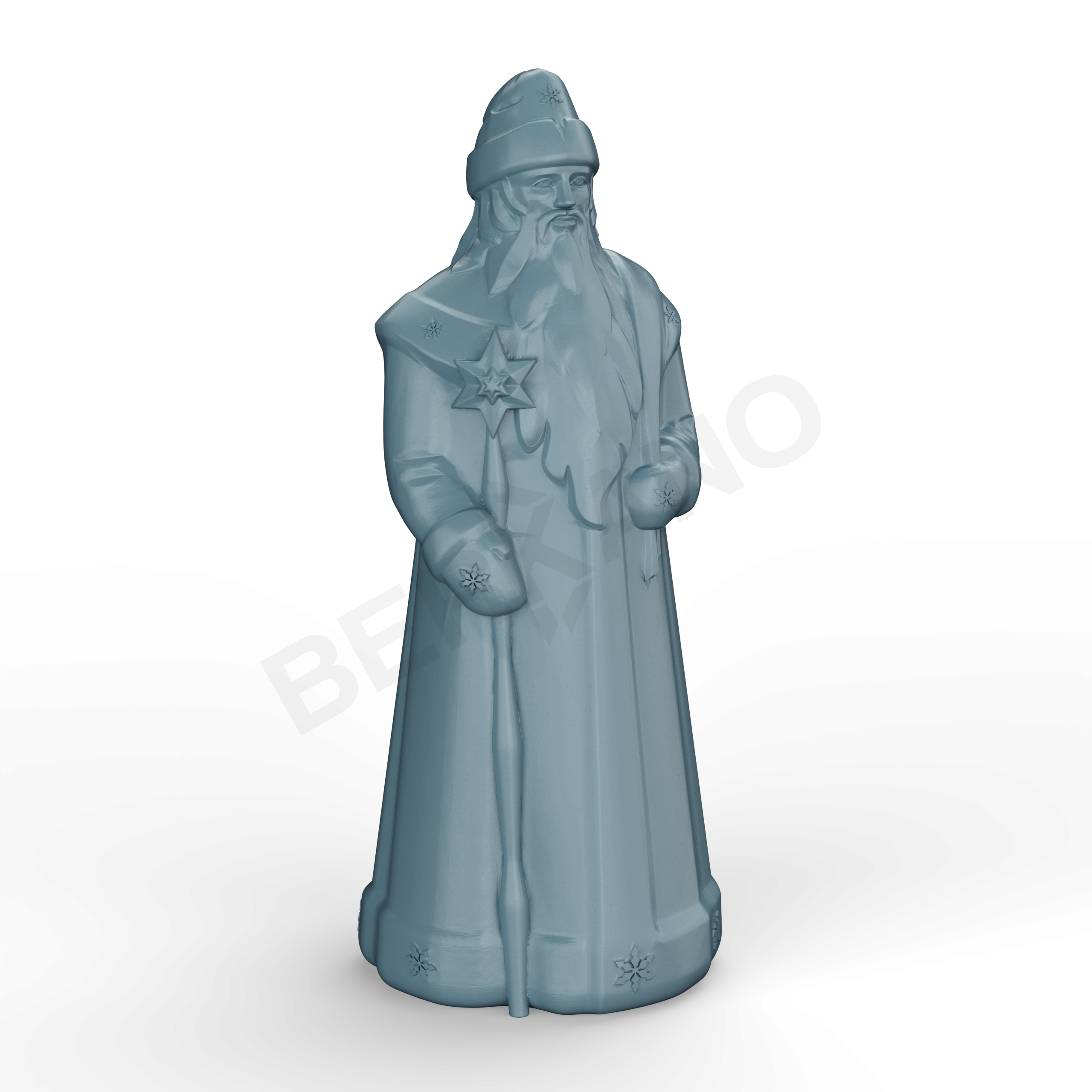 Светильник Дед Мороз бирюзового цвета - фото 1