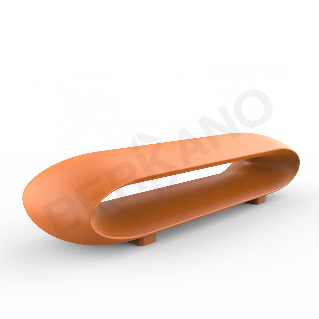 Скамейка Hoop оранжевого цвета - фото 1