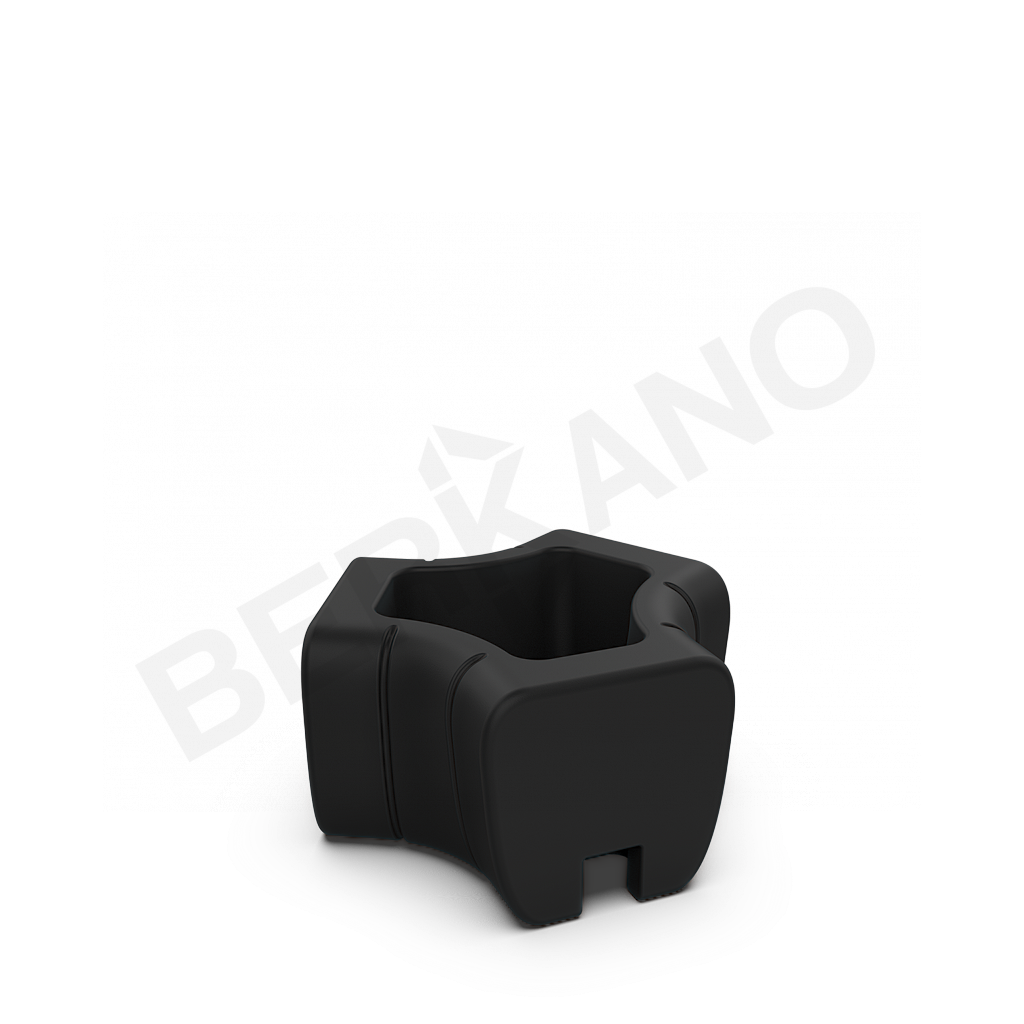 Кашпо-соединитель Y-seat connect DB черного цвета - фото 1