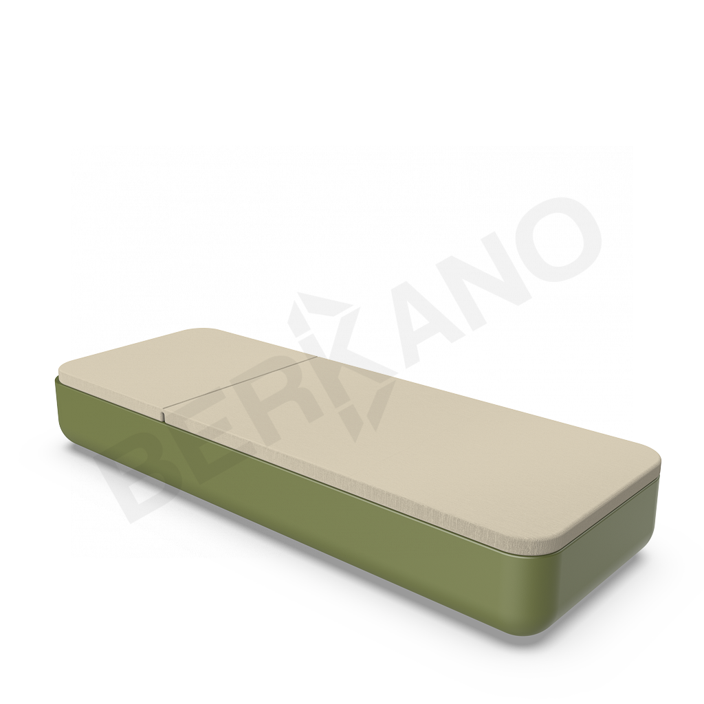 Шезлонг Grace темно-зеленого цвета / аксессуар бежевого цвета - фото 2