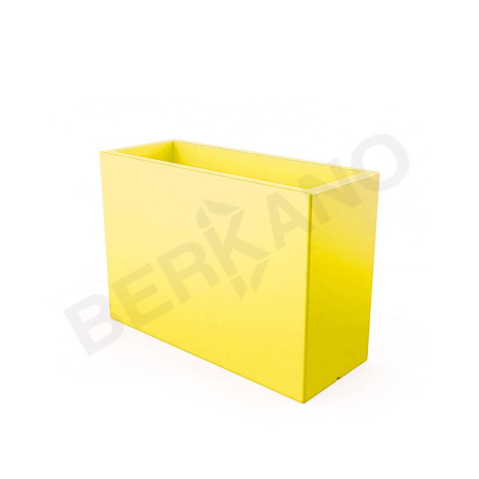 Кашпо Cubric 100*70 DB желтого цвета - фото 1