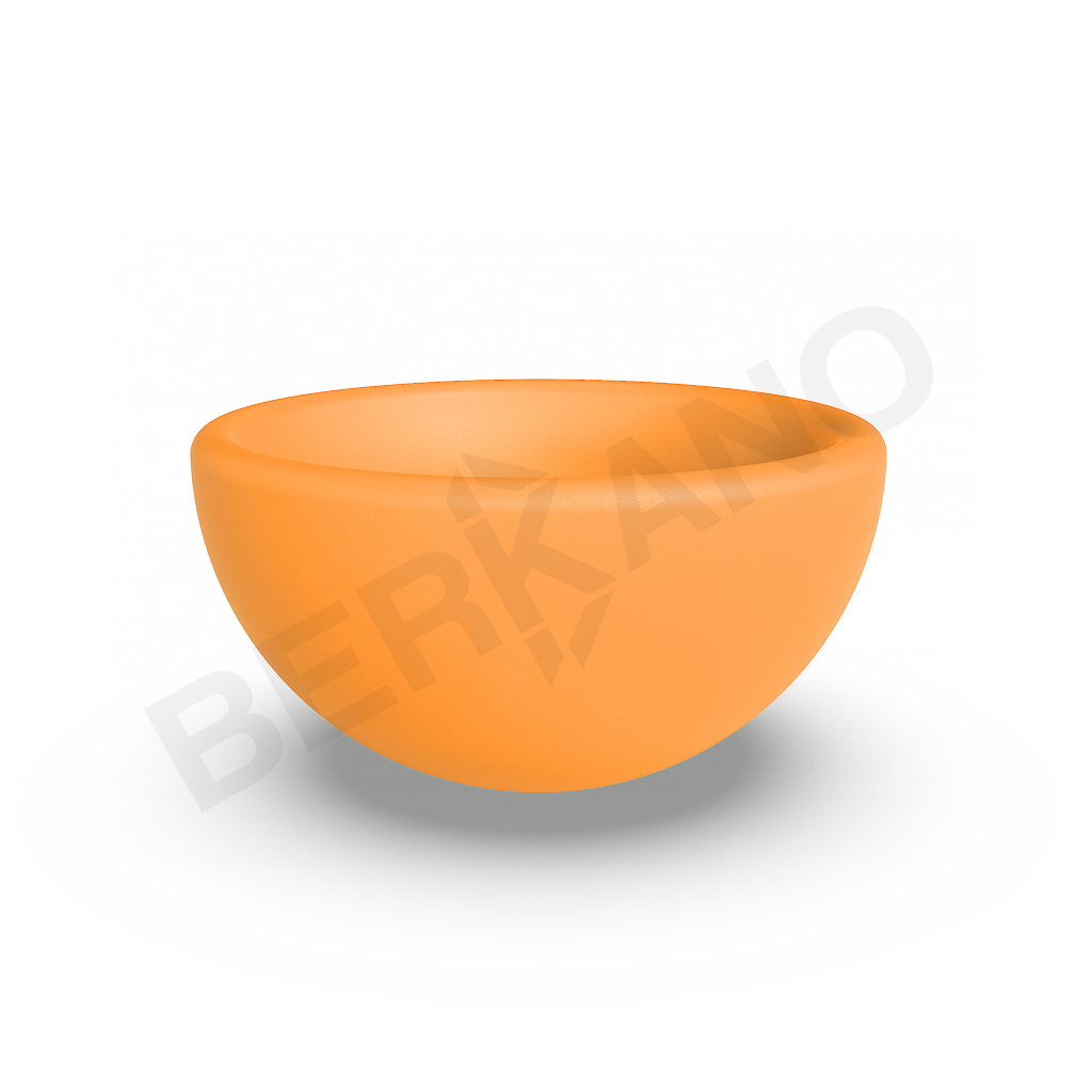 Кашпо Segmento 50 DB оранжевого цвета - фото 1