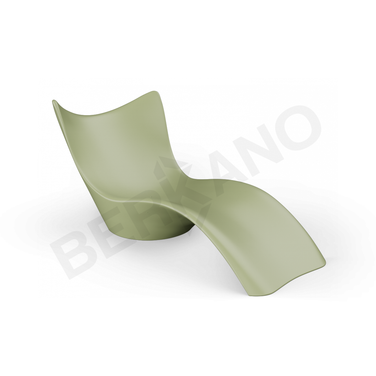 Шезлонг Surf темно-зеленого цвета - фото 1