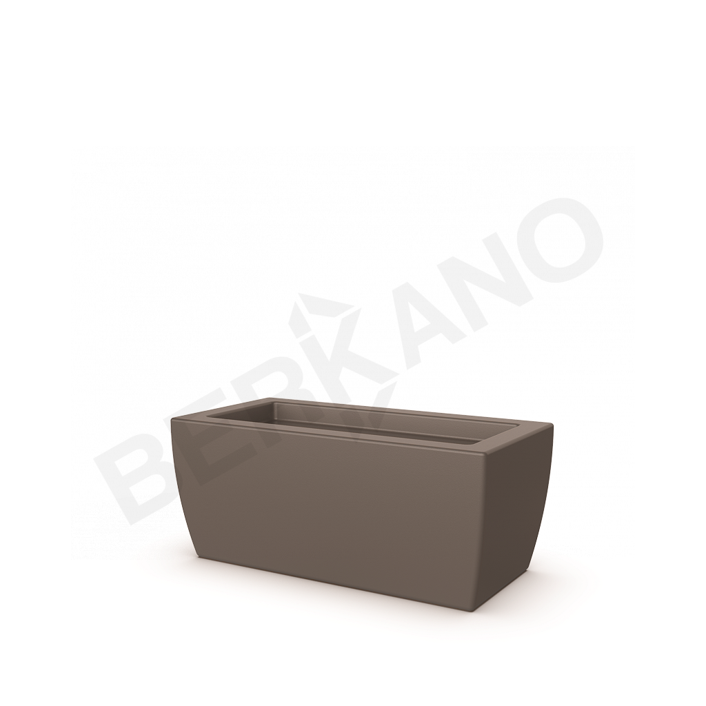 Кашпо Tenero 28 кофейного цвета - фото 1