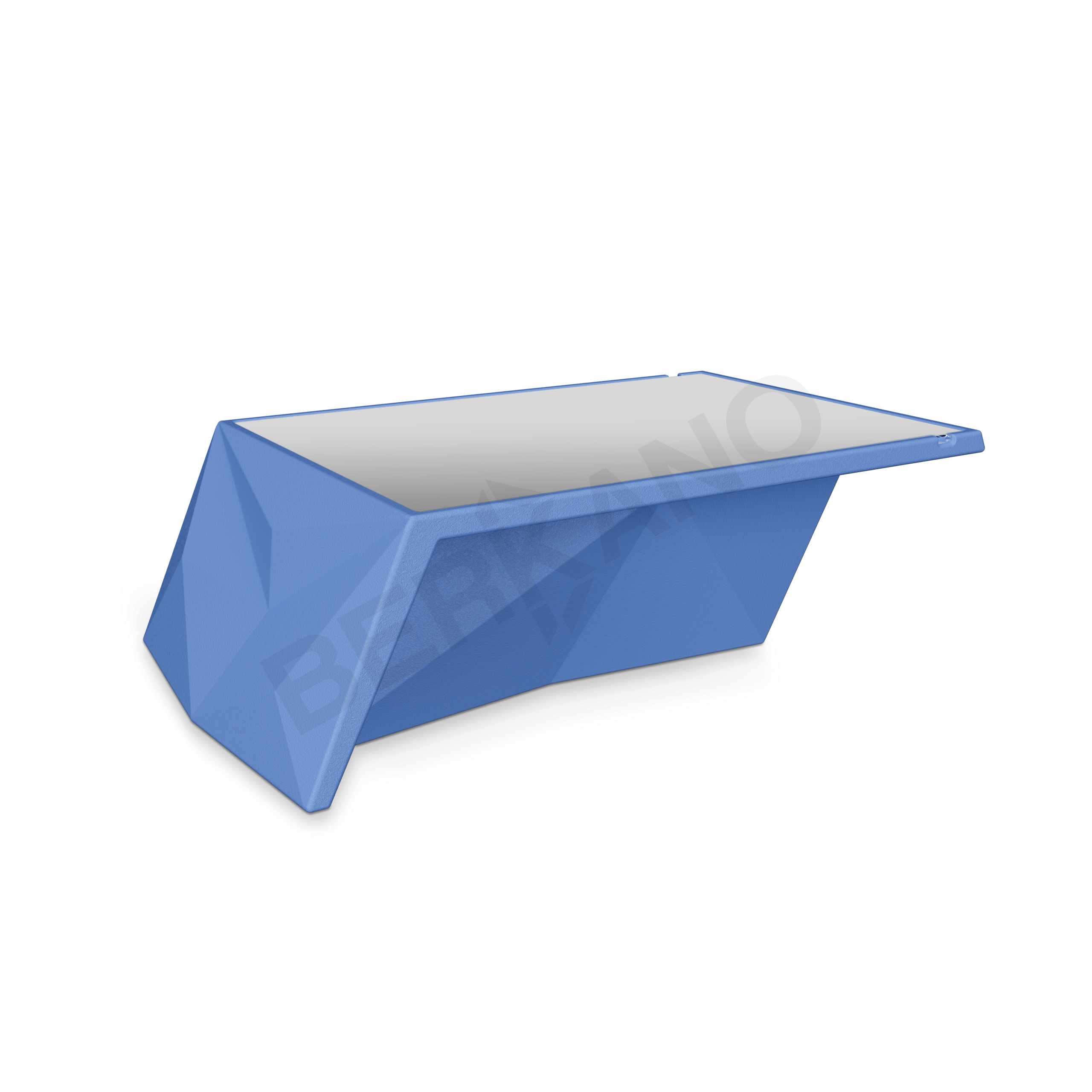 Стол Quaro со стеклом синего цвета - фото 1