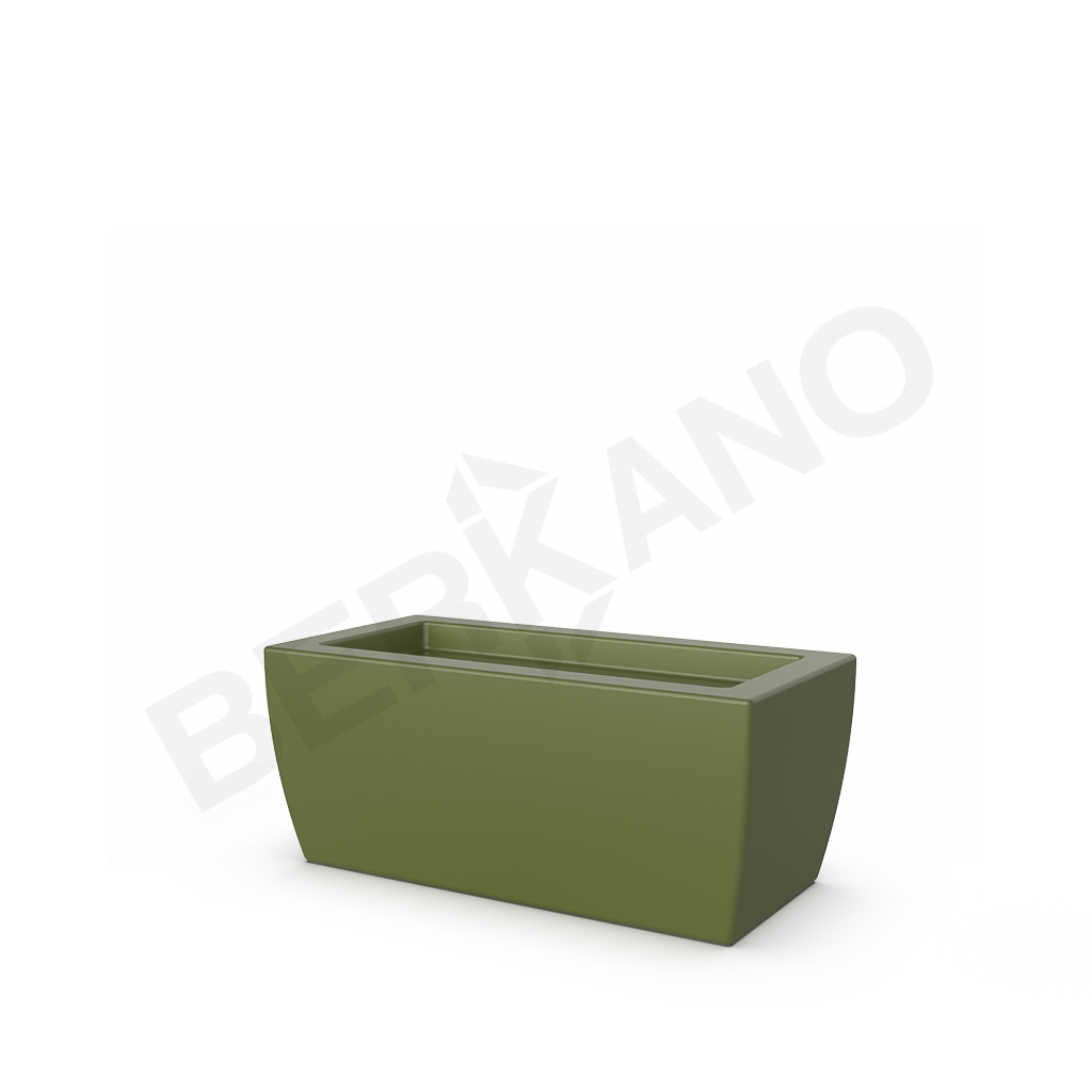 Кашпо Tenero 28 DB темно-зеленого цвета - фото 1