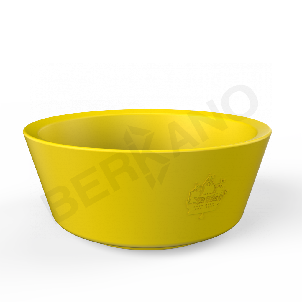 Кашпо Pion 55 желтого цвета - фото 1