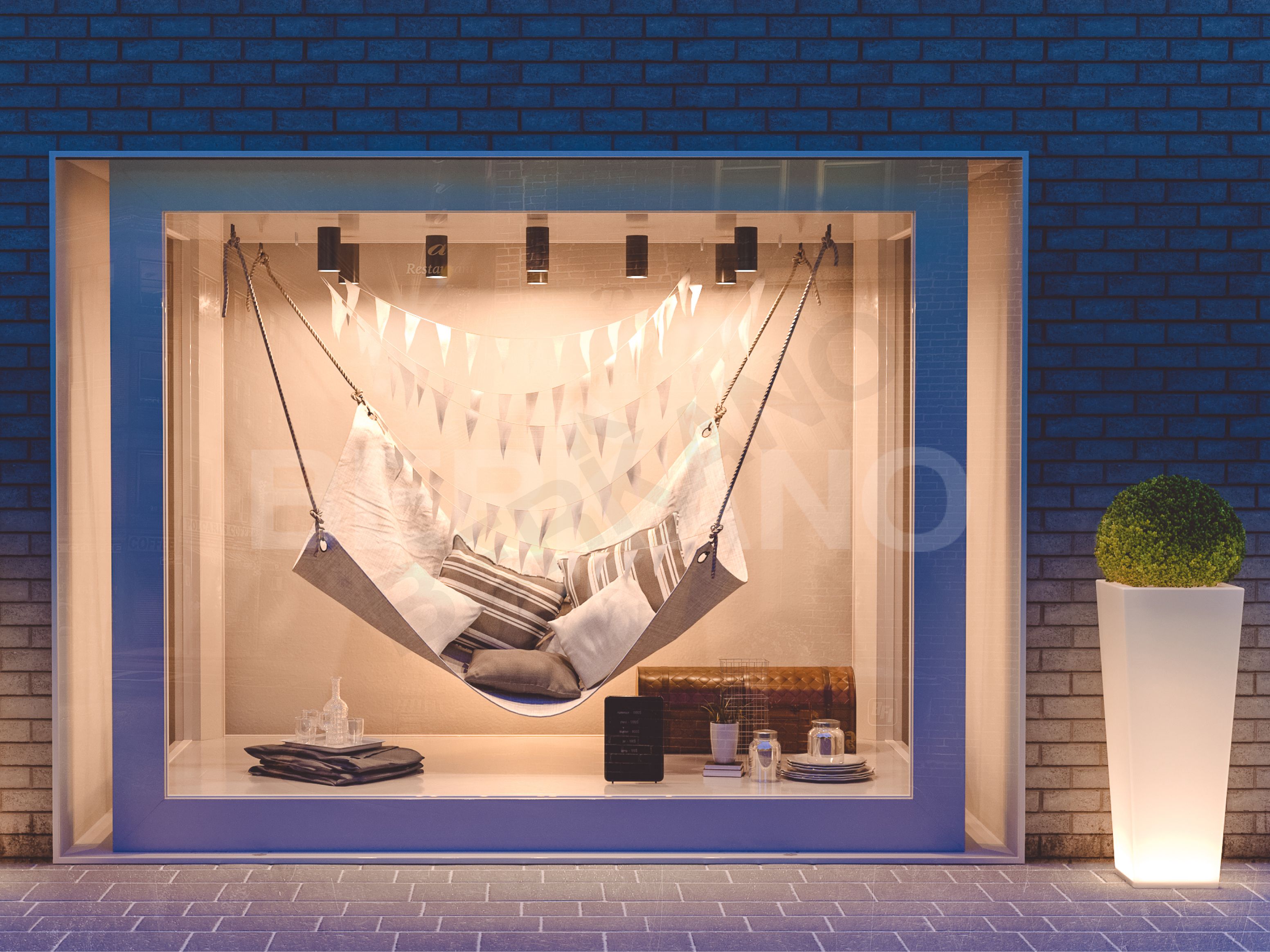 Кашпо Trapezio 42V DB сиреневого цвета - фото 4