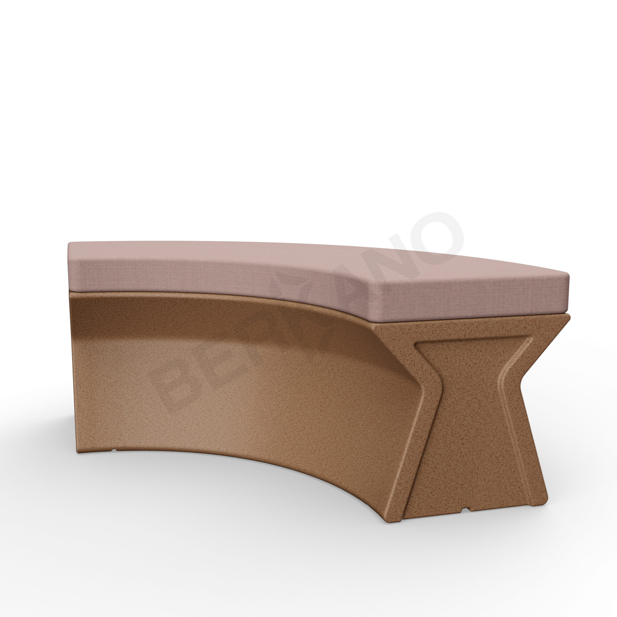 Скамейка X-seat Arc Brown Granite / Cappuccino - фото 1