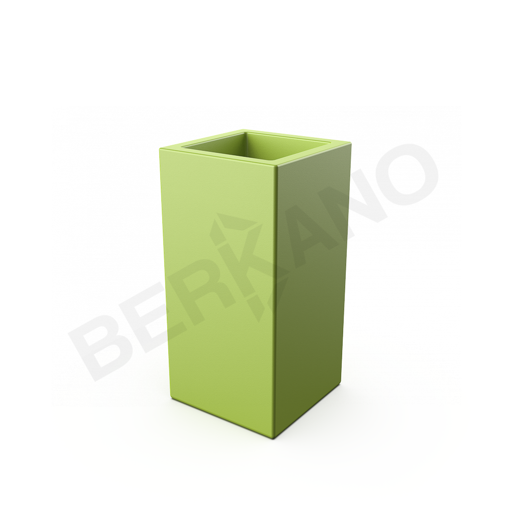 Кашпо Cubric 40*80 DB зеленого цвета - фото 1