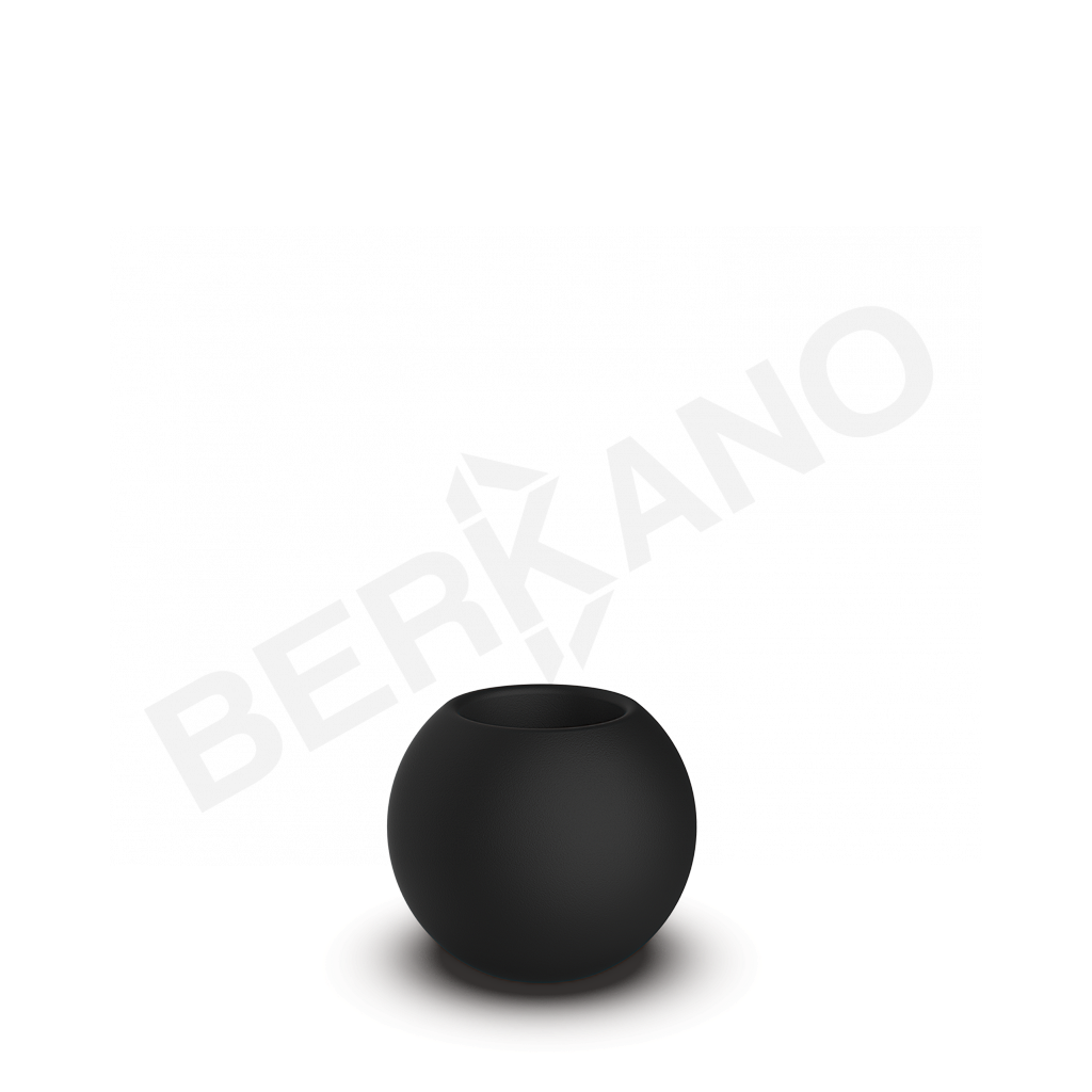 Кашпо Terra 30 черного цвета - фото 1